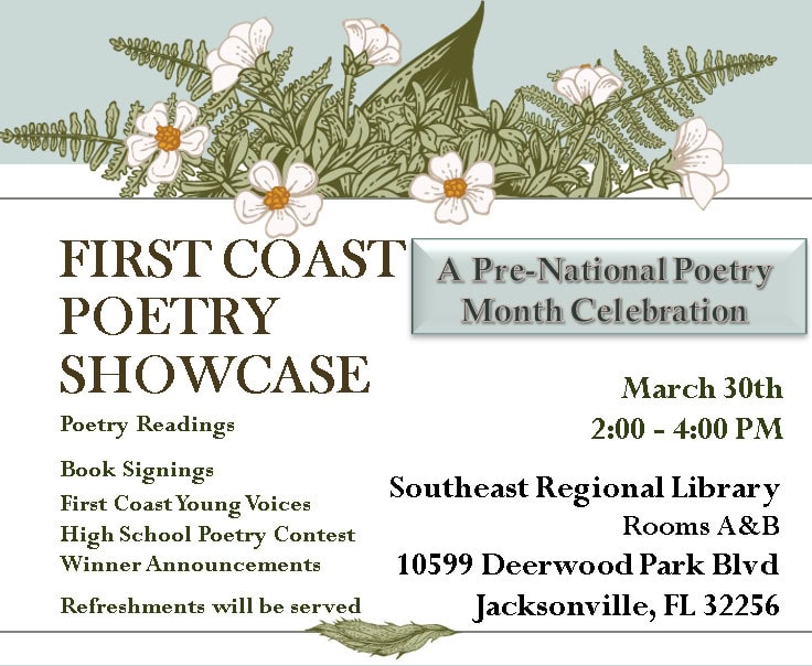 Third Annual First Coast Poetry Showcase: March 30th